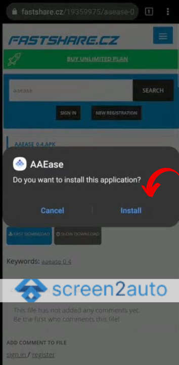 How to Add Screen2Auto via AAEase into Android Auto