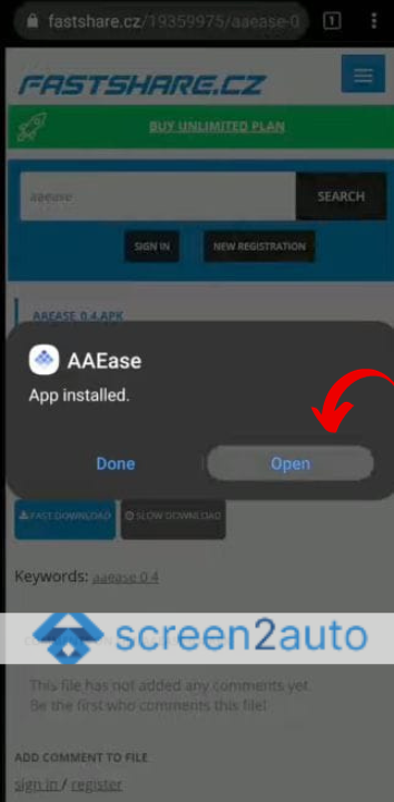 How to Add Screen2Auto via AAEase into Android Auto