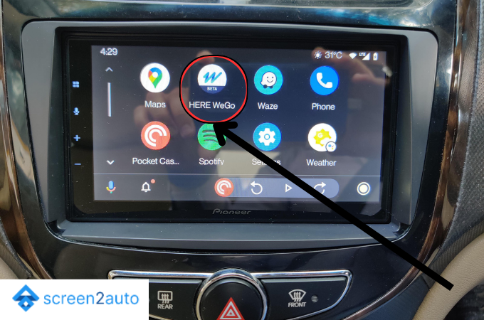 HERE WeGo on Android Auto